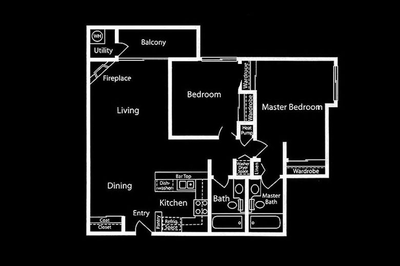 2 Bedroom Floor Plan at the Met  Floorplan